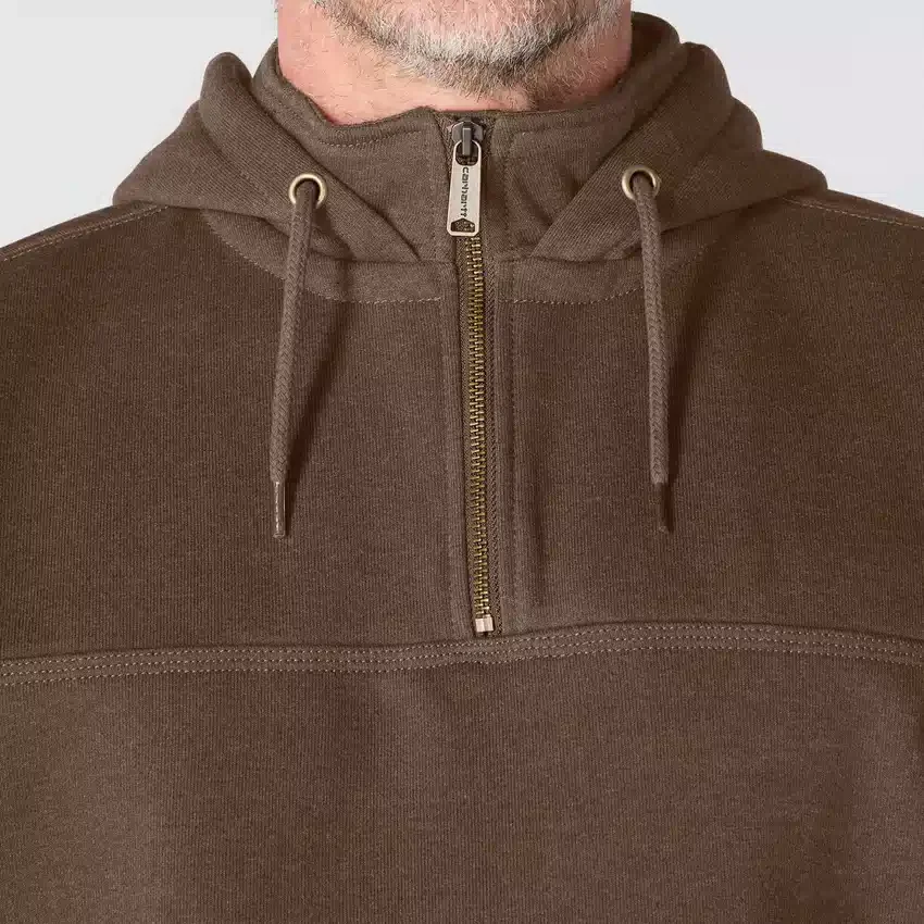 Erkek Paxton Su İtici Ağır Çekirdekli Çeyrek Fermuarlı Kapüşonlu Sweatshirt - carhartt Rain Defender Kapüşonlu sweatshirtler