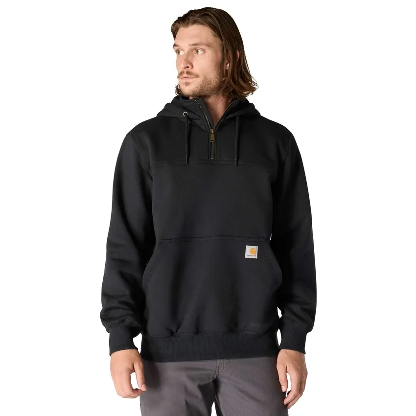 Erkek Paxton Su İtici Ağır Çekirdekli Çeyrek Fermuarlı Kapüşonlu Sweatshirt - carhartt Rain Defender Kapüşonlu sweatshirtler