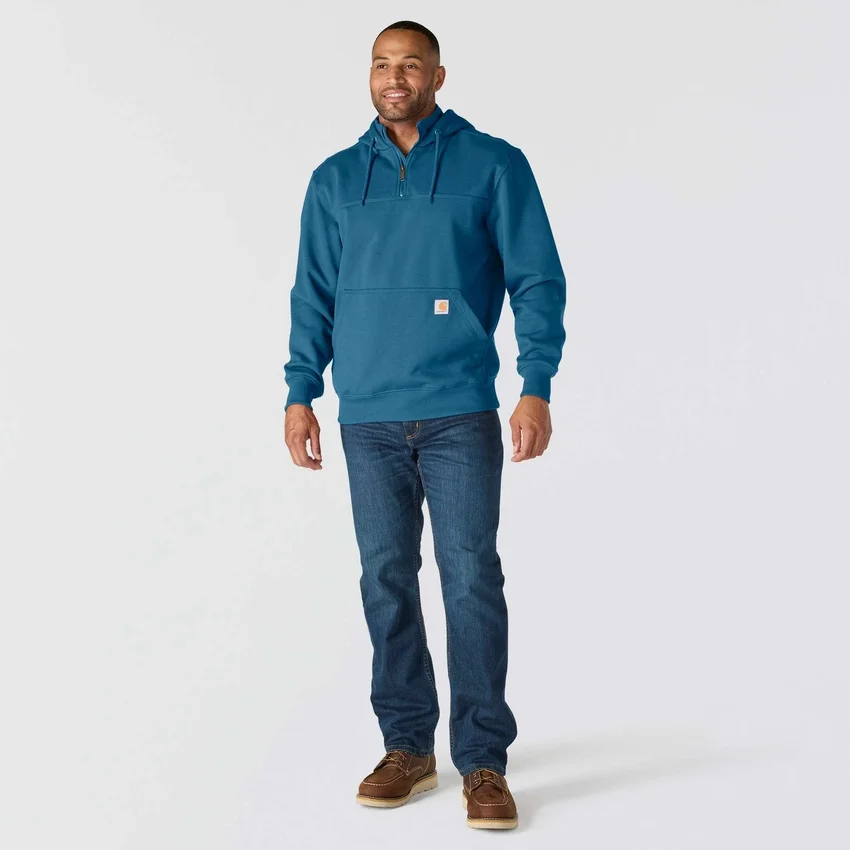 Erkek Paxton Su İtici Ağır Çekirdekli Çeyrek Fermuarlı Kapüşonlu Sweatshirt - carhartt Rain Defender Kapüşonlu sweatshirtler