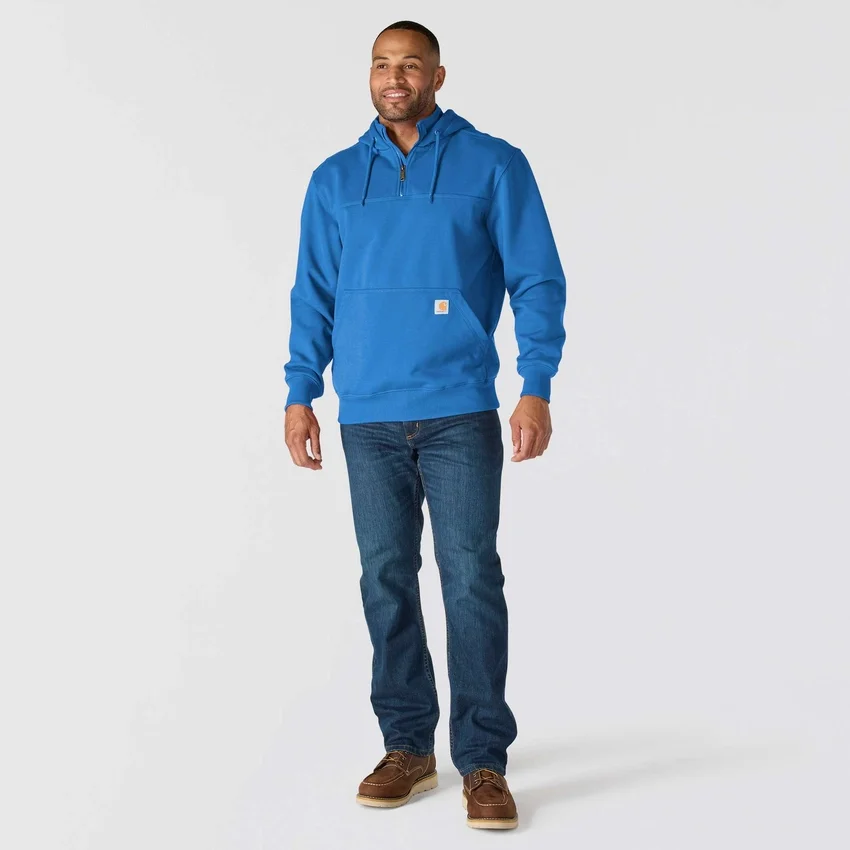 Erkek Paxton Su İtici Ağır Çekirdekli Çeyrek Fermuarlı Kapüşonlu Sweatshirt - carhartt Rain Defender Kapüşonlu sweatshirtler