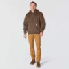 Erkek Paxton Su İtici Ağır Çekirdekli Çeyrek Fermuarlı Kapüşonlu Sweatshirt - carhartt Rain Defender Kapüşonlu sweatshirtler