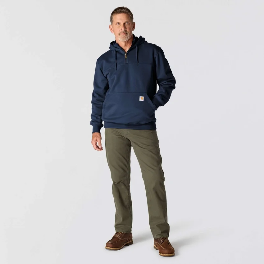 Erkek Paxton Su İtici Ağır Çekirdekli Çeyrek Fermuarlı Kapüşonlu Sweatshirt - carhartt Rain Defender Kapüşonlu sweatshirtler