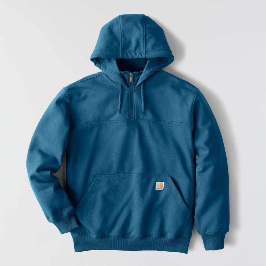 Erkek Paxton Su İtici Ağır Çekirdekli Çeyrek Fermuarlı Kapüşonlu Sweatshirt - carhartt Rain Defender Kapüşonlu sweatshirtler