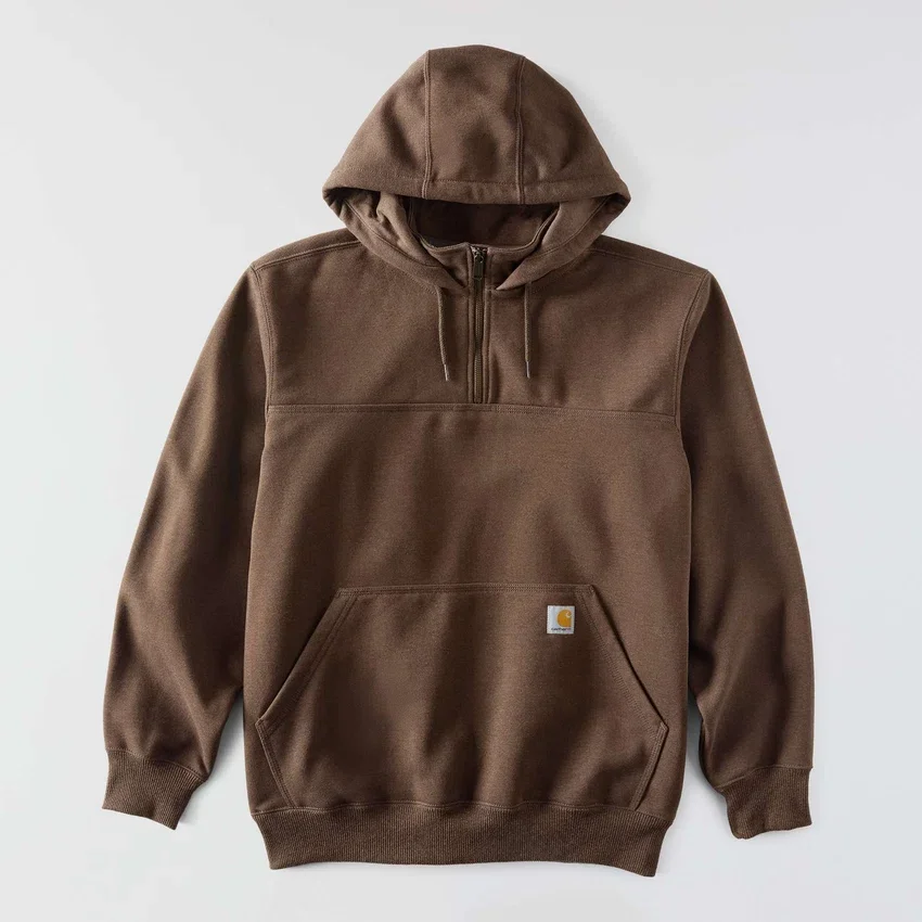 Erkek Paxton Su İtici Ağır Çekirdekli Çeyrek Fermuarlı Kapüşonlu Sweatshirt - carhartt Rain Defender Kapüşonlu sweatshirtler