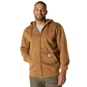 Erkek Paxton Su İtici Ağır Kaliteli Tam Fermuarlı Kapüşonlu Sweatshirt - carhartt Rain Defender Kapüşonlu sweatshirtler