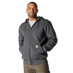 Erkek Paxton Su İtici Ağır Kaliteli Tam Fermuarlı Kapüşonlu Sweatshirt - carhartt Rain Defender Kapüşonlu sweatshirtler