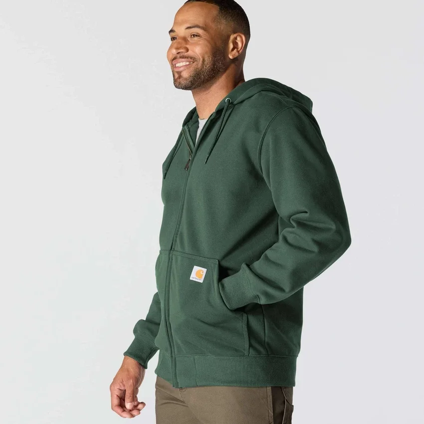 Erkek Paxton Su İtici Ağır Kaliteli Tam Fermuarlı Kapüşonlu Sweatshirt - carhartt Rain Defender Kapüşonlu sweatshirtler