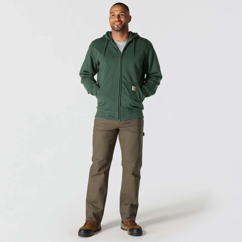 Erkek Paxton Su İtici Ağır Kaliteli Tam Fermuarlı Kapüşonlu Sweatshirt - carhartt Rain Defender Kapüşonlu sweatshirtler