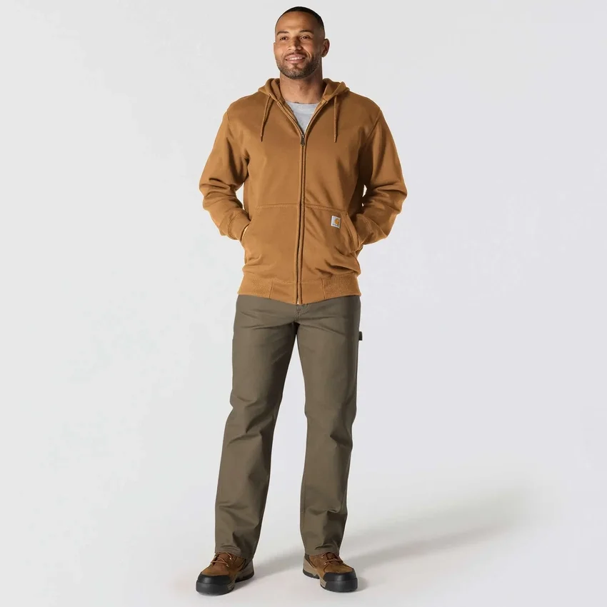 Erkek Paxton Su İtici Ağır Kaliteli Tam Fermuarlı Kapüşonlu Sweatshirt - carhartt Rain Defender Kapüşonlu sweatshirtler