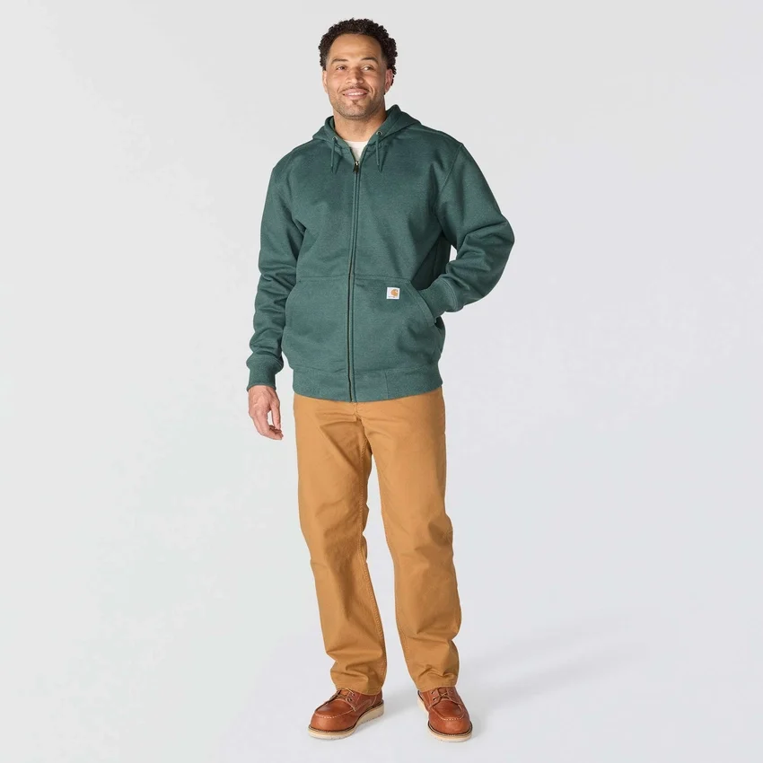 Erkek Paxton Su İtici Ağır Kaliteli Tam Fermuarlı Kapüşonlu Sweatshirt - carhartt Rain Defender Kapüşonlu sweatshirtler