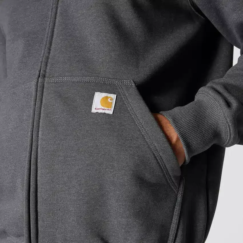 Erkek Paxton Su İtici Ağır Kaliteli Tam Fermuarlı Kapüşonlu Sweatshirt - carhartt Rain Defender Kapüşonlu sweatshirtler