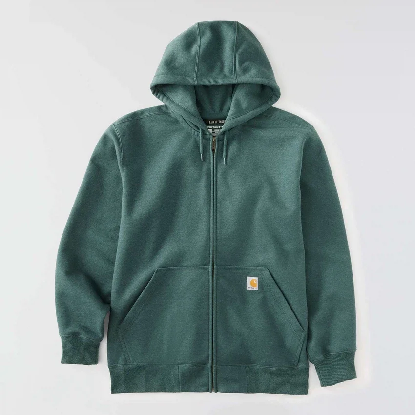 Erkek Paxton Su İtici Ağır Kaliteli Tam Fermuarlı Kapüşonlu Sweatshirt - carhartt Rain Defender Kapüşonlu sweatshirtler