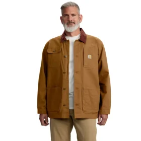 Erkek Rugged Flex Bol Kesim Esnek Pamuklu Duck Chore Coat
