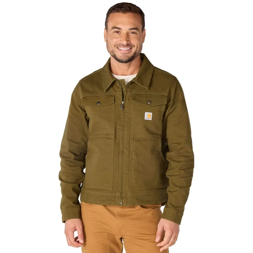Erkek Rugged Flex Gevşek Kesim Duck Canvas Berwick Ceket