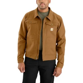 Erkek Rugged Flex Gevşek Kesim Duck Canvas Berwick Ceket