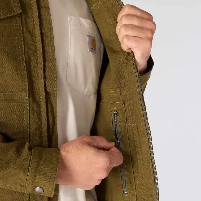 Erkek Rugged Flex Gevşek Kesim Duck Canvas Berwick Ceket