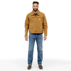 Erkek Rugged Flex Gevşek Kesim Duck Canvas Berwick Ceket
