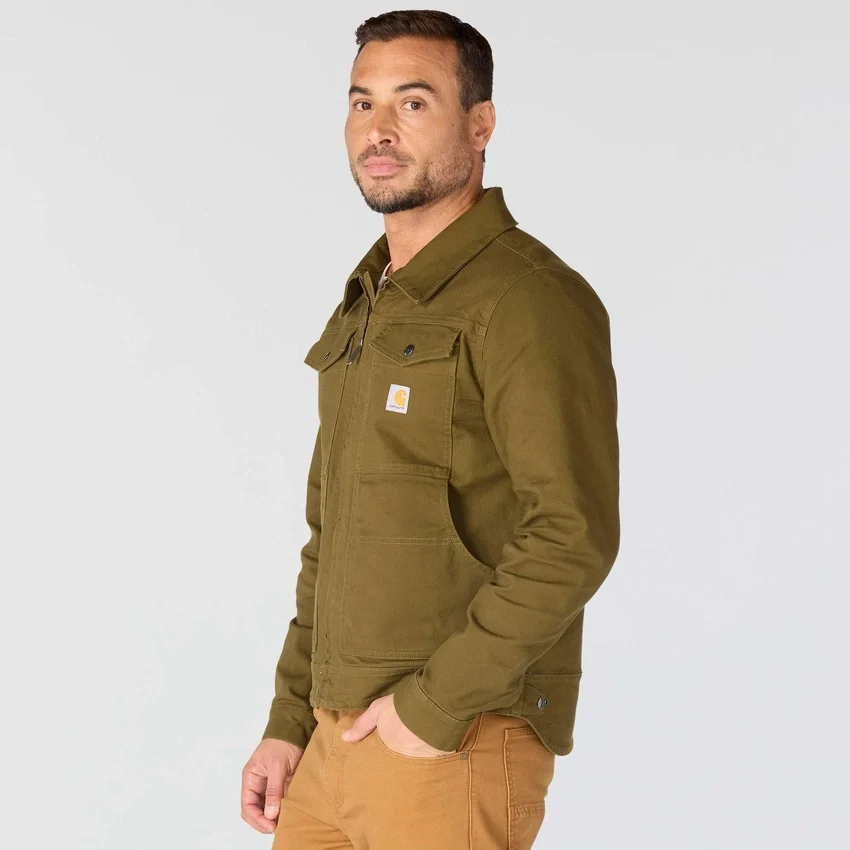 Erkek Rugged Flex Gevşek Kesim Duck Canvas Berwick Ceket