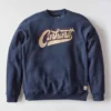 Erkek Sawyer Grafik Yazılı Bisiklet Yaka Sweatshirt