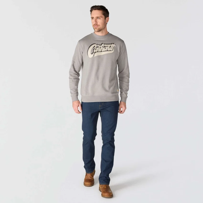Erkek Sawyer Grafik Yazılı Bisiklet Yaka Sweatshirt