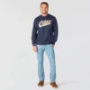 Erkek Sawyer Grafik Yazılı Bisiklet Yaka Sweatshirt