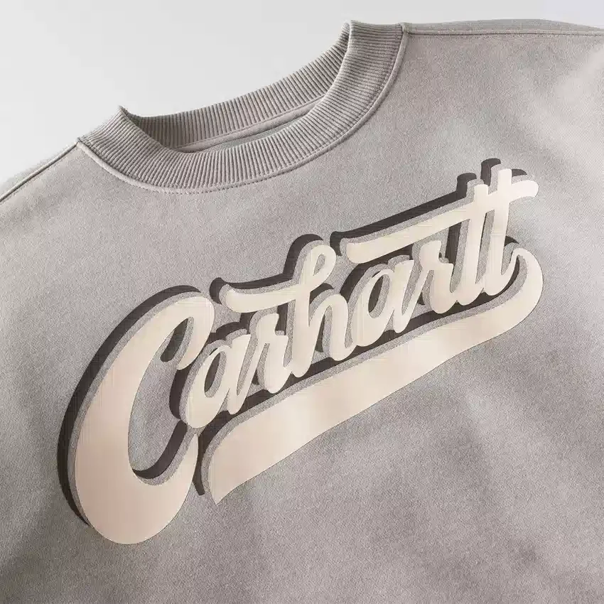 Erkek Sawyer Grafik Yazılı Bisiklet Yaka Sweatshirt