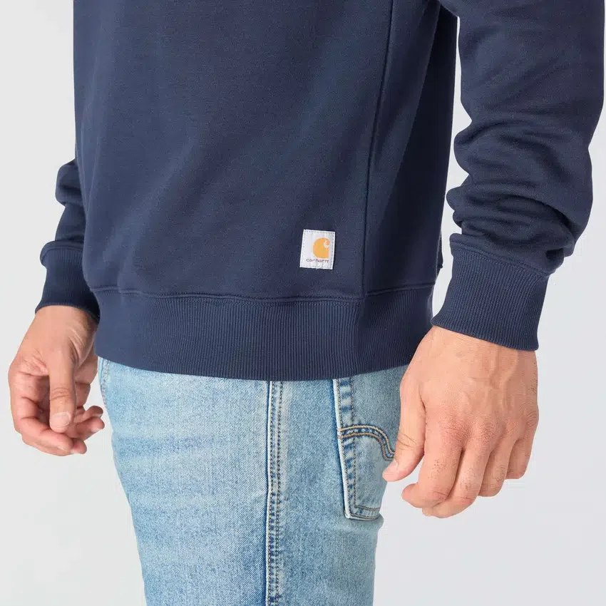 Erkek Sawyer Grafik Yazılı Bisiklet Yaka Sweatshirt