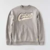 Erkek Sawyer Grafik Yazılı Bisiklet Yaka Sweatshirt