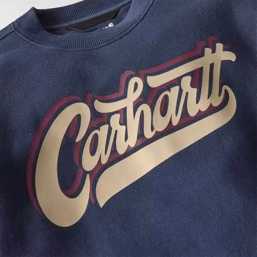 Erkek Sawyer Grafik Yazılı Bisiklet Yaka Sweatshirt