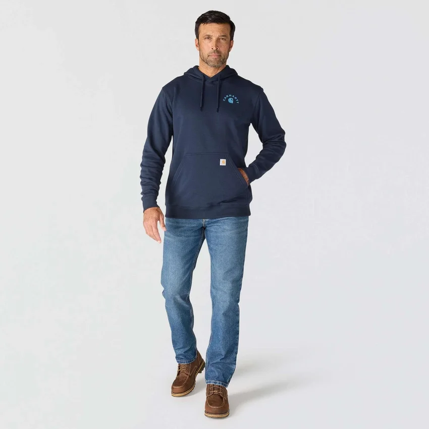 Erkek Sawyer İş Temalı Grafik Kapüşonlu Sweatshirt