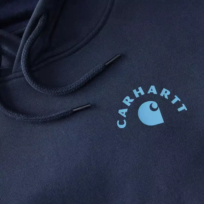 Erkek Sawyer İş Temalı Grafik Kapüşonlu Sweatshirt