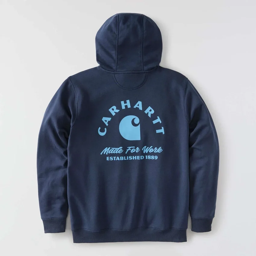 Erkek Sawyer İş Temalı Grafik Kapüşonlu Sweatshirt