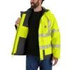 Erkek Sherwood Yüksek Görünürlük Sınıf 3 Yalıtımlı Yağmurluk: Rain Defender Ceket