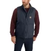 Erkek Yıkanmış Pamuklu Sherpa Astarlı Mock-Neck Yelek