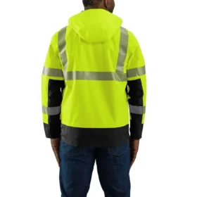 Erkekler için Portsmouth Yüksek Görünürlük Sınıf 3 Su Geçirmez Yağmurluk: Storm Defender Ceket