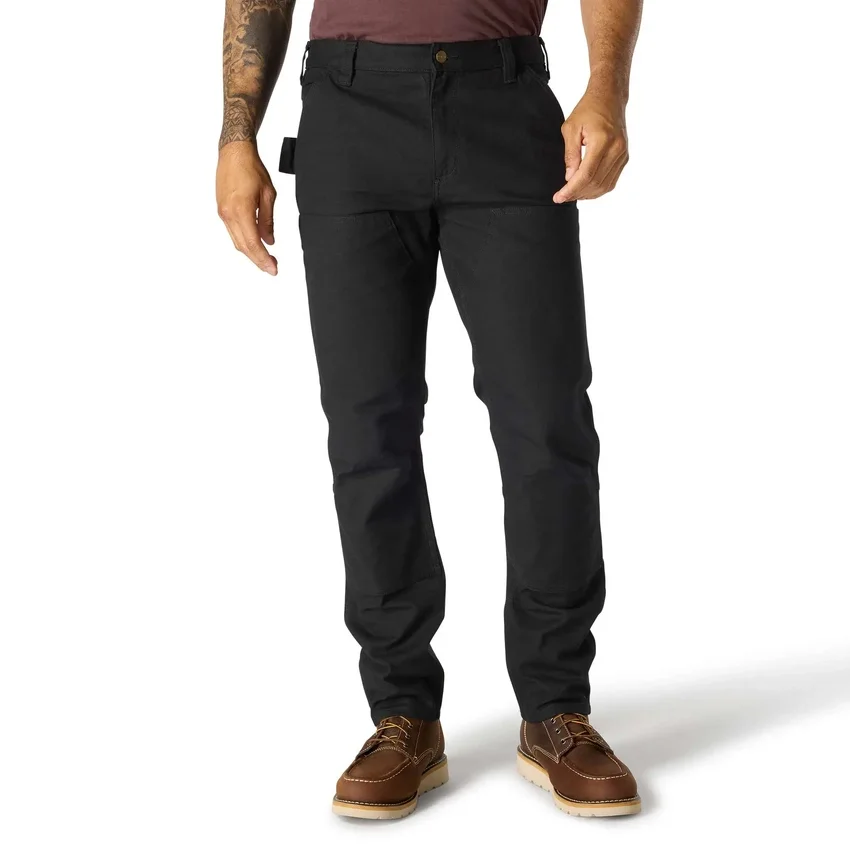 Erkekler İçin Dar Kesim, Konik, Rugged Flex Duck Çift Dizli İş Pantolonu