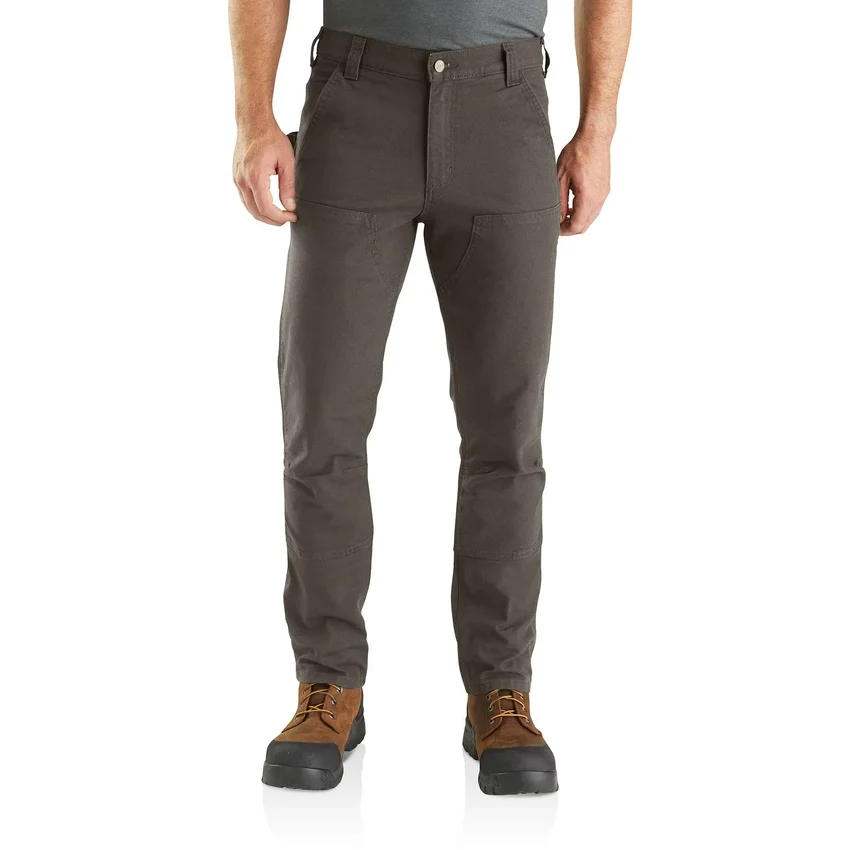 Erkekler İçin Dar Kesim, Konik, Rugged Flex Duck Çift Dizli İş Pantolonu