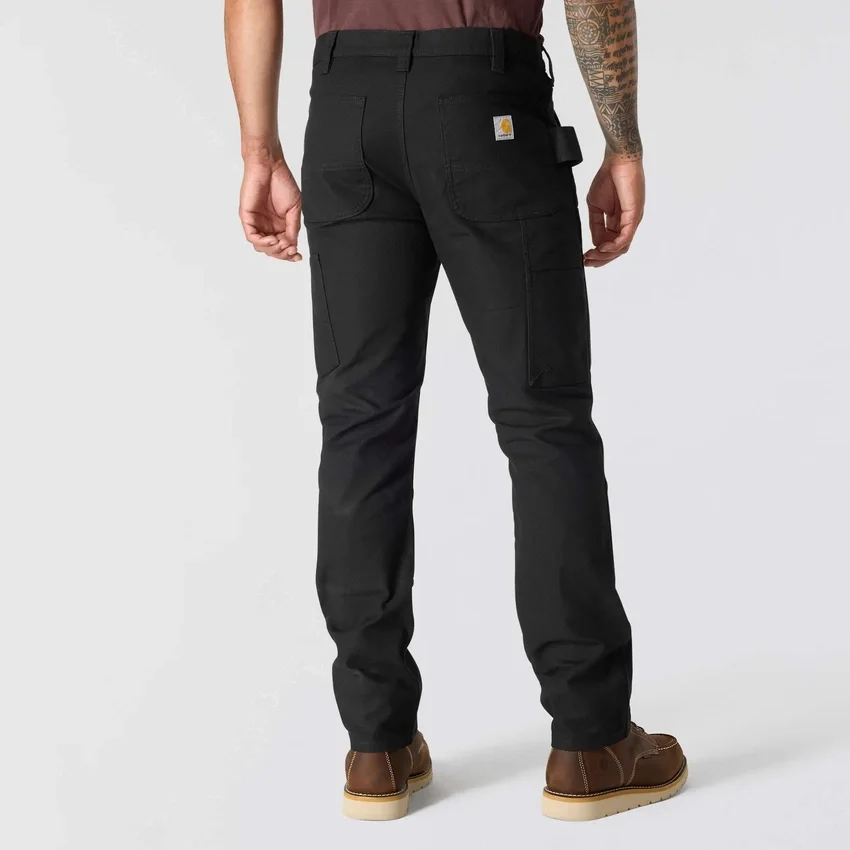 Erkekler İçin Dar Kesim, Konik, Rugged Flex Duck Çift Dizli İş Pantolonu