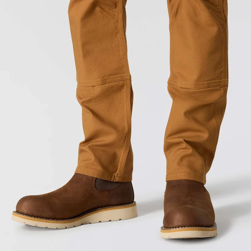Erkekler İçin Dar Kesim, Konik, Rugged Flex Duck Çift Dizli İş Pantolonu