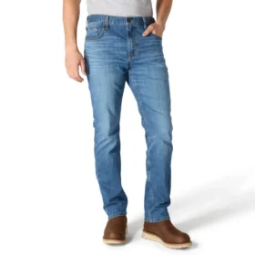 Erkekler İçin Dar Kesim, Konik, Rugged Flex ve Esnek İş Kot Pantolonu