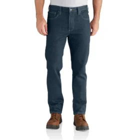 Erkekler İçin Dar Kesim, Konik, Rugged Flex ve Esnek İş Kot Pantolonu