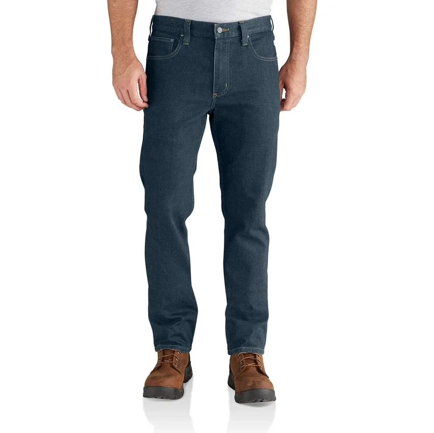 Erkekler İçin Dar Kesim, Konik, Rugged Flex ve Esnek İş Kot Pantolonu