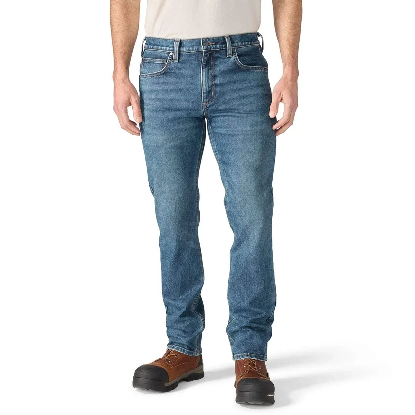 Erkekler İçin Dar Kesim, Konik, Rugged Flex ve Esnek İş Kot Pantolonu