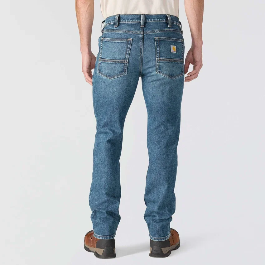 Erkekler İçin Dar Kesim, Konik, Rugged Flex ve Esnek İş Kot Pantolonu