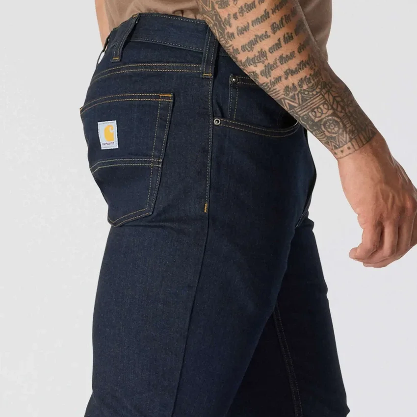 Erkekler İçin Dar Kesim, Konik, Rugged Flex ve Esnek İş Kot Pantolonu