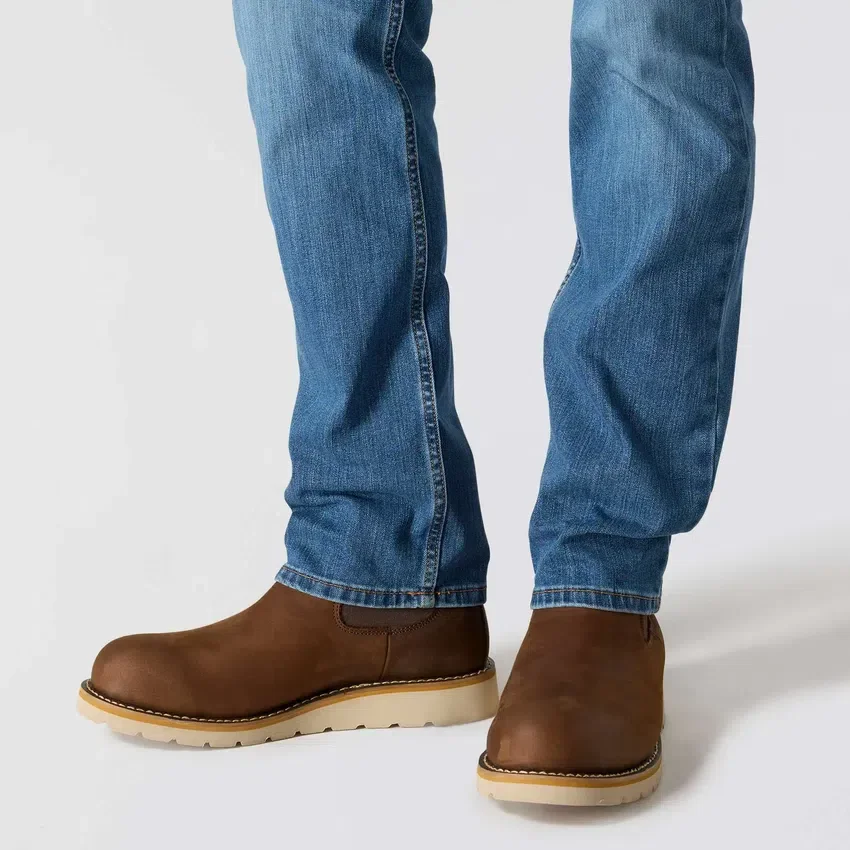 Erkekler İçin Dar Kesim, Konik, Rugged Flex ve Esnek İş Kot Pantolonu