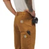Erkekler İçin Gevşek Düz Kesim Rugged Flex Duck Çift Dizli İş Pantolonu