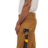 Erkekler İçin Gevşek Düz Kesim Rugged Flex Duck Çift Dizli İş Pantolonu