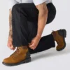 Erkekler İçin Gevşek Düz Kesim Rugged Flex Duck Çift Dizli İş Pantolonu