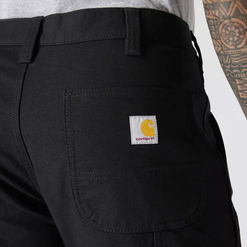 Erkekler İçin Gevşek Düz Kesim Rugged Flex Duck Çift Dizli İş Pantolonu